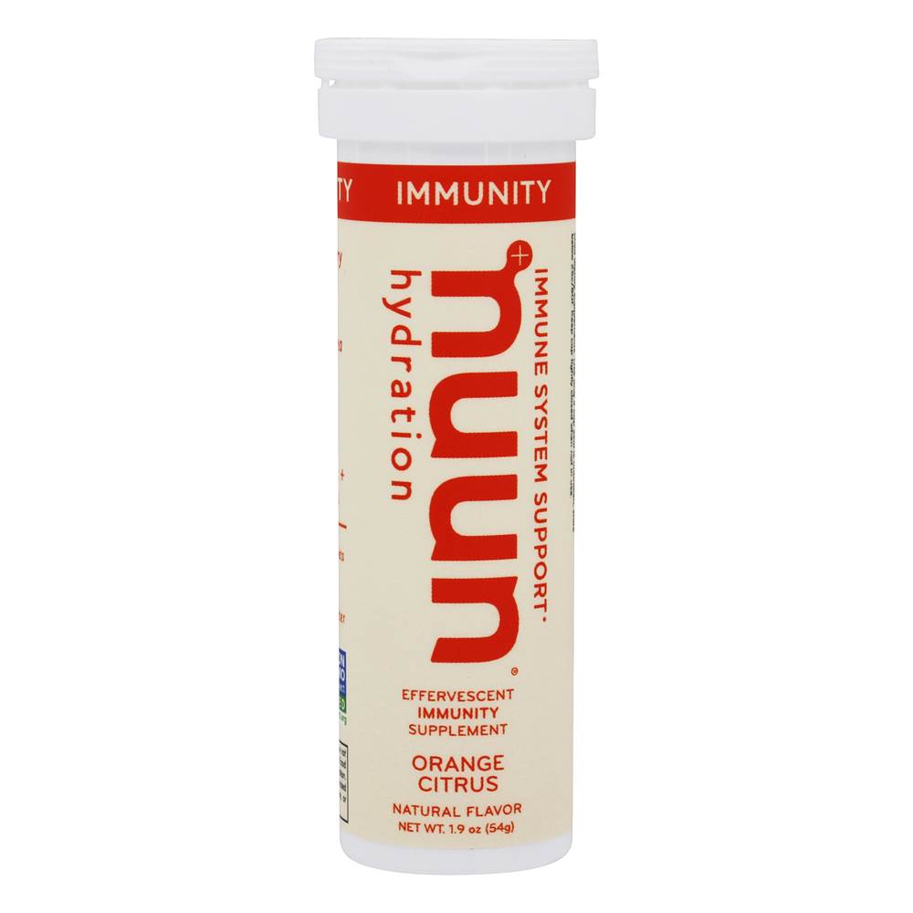 Nuun - Hydration Effervescent Immune System Support Orange Citrus - 10 Tablets