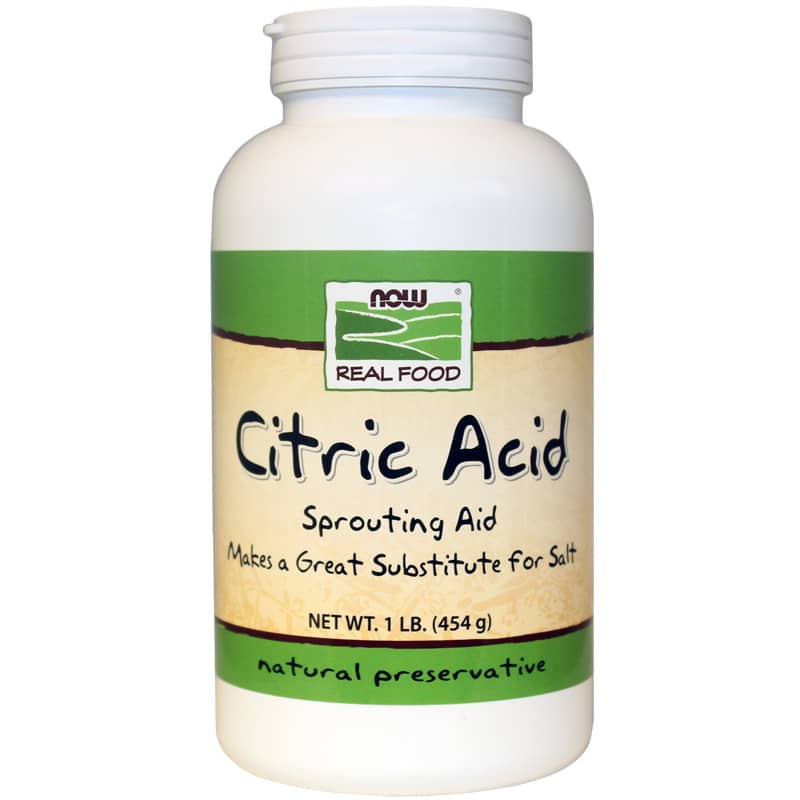 NOW Foods Citric Acid Sprouting Aid 16 Oz 1 Lbs