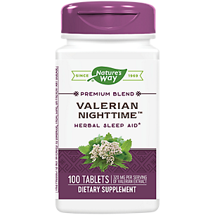 Valerian Nighttime - Natural Sleep Aid (100 Tablets)