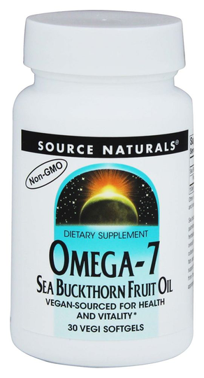 Source Naturals - Omega-7 Sea Buckthorn Fruit Oil - 30 Vegetarian Softgels