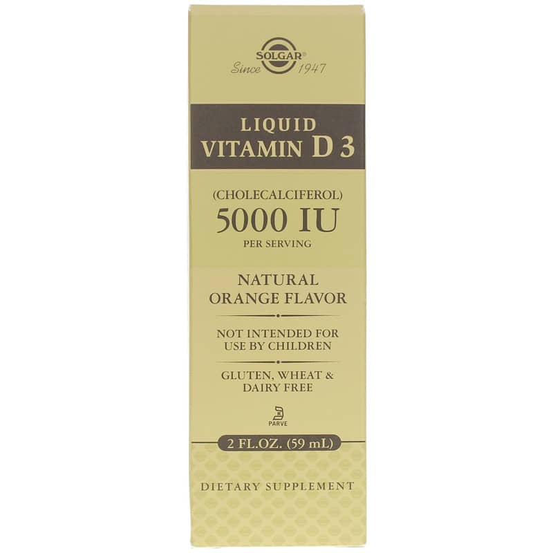 Solgar Liquid Vitamin D3 5000 IU 2 Oz