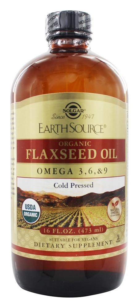 Solgar - Earth Source Organic Flaxseed Oil Omega 3-6-9 - 16 fl. oz.