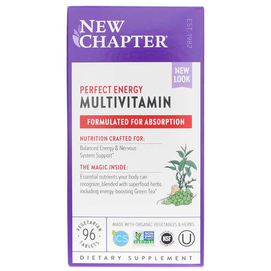 New Chapter Perfect Energy Whole-Food Multivitamin 96 Tablets