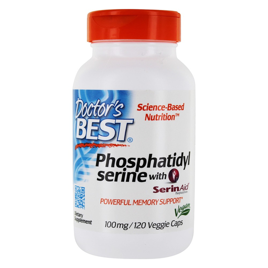 Doctor's Best - Phosphatidyl Serine with SerinAid 100 mg. - 120 Vegetable Capsule(s)
