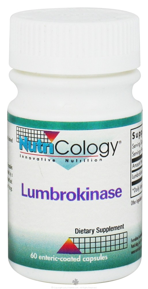 Nutricology - Lumbrokinase Enteric-Coated - 60 Capsules