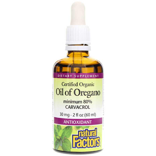 Natural Factors Organic Oil of Oregano 2 Oz