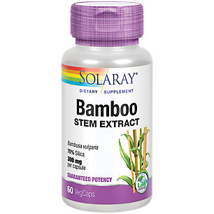 Bamboo Extract - 70% Organic Silica - Guaranteed Potency - 300 MG (60 Capsules)
