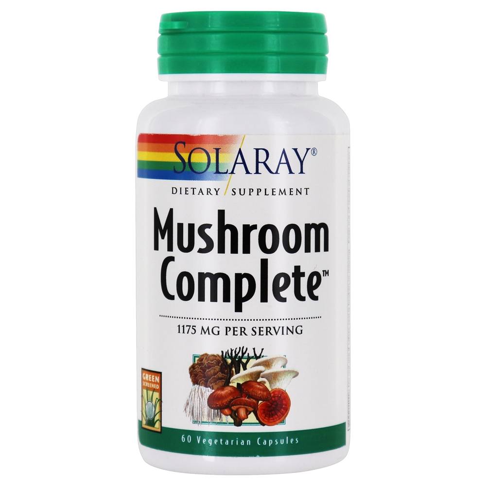 Solaray - Mushroom Complete 1175 mg. - 60 Vegetarian Capsules
