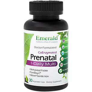 Prenatal Multivitamin with Methylated Folate, Vitamin C & Gentle Iron (30 Vegetarian Capsules)