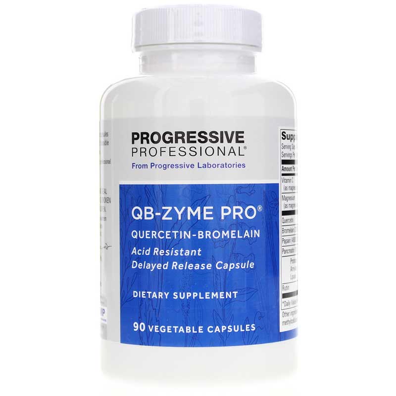 Progressive Labs QB-Zyme Pro Quercetin-Bromelain 90 Veg Capsules