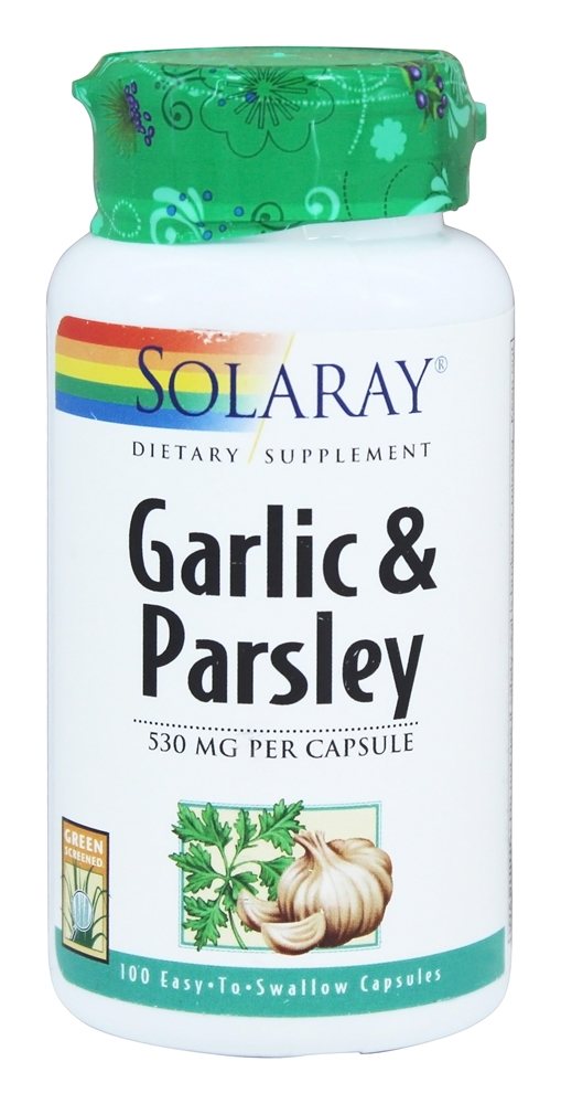 Solaray - Garlic & Parsley 530 mg. - 100 Capsules