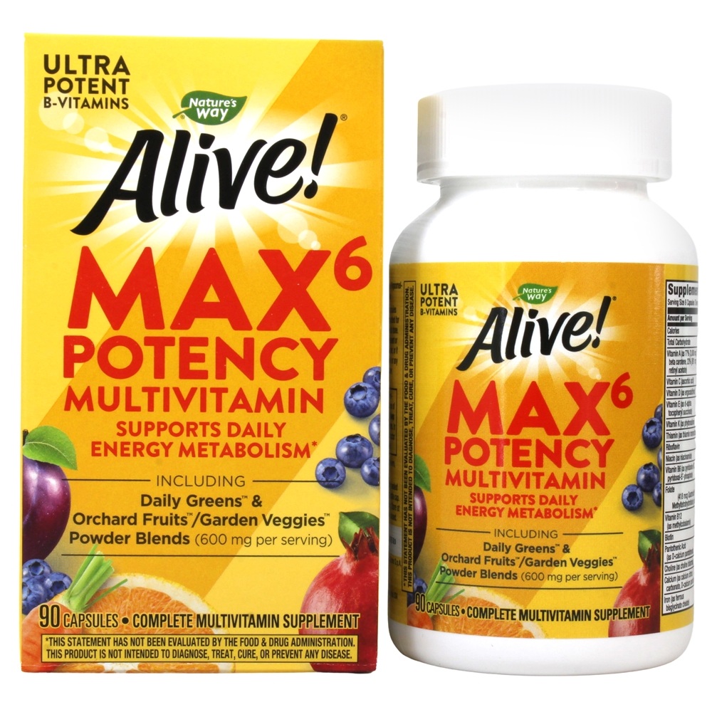 Nature's Way - Alive Multi-Vitamin Whole Food Energizer - 90 Vegetarian Capsules