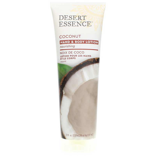 Desert Essence Hand & Body Lotion Coconut 8 Oz