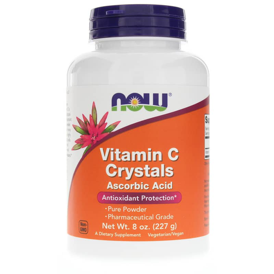 NOW Foods Vitamin C Crystals Ascorbic Acid Powder 8 Oz