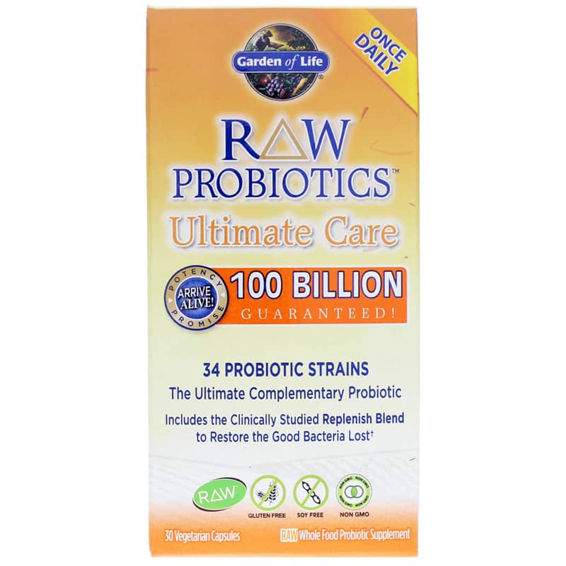 Garden of Life Raw Probiotics Ultimate Care 30 Veg Capsules