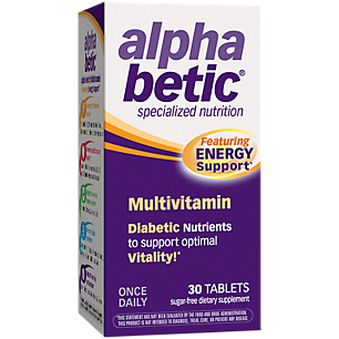 Alpha Betic Multivitamin - Diabetic Nutrients to Support Optimal Vitality (30 Tablets)
