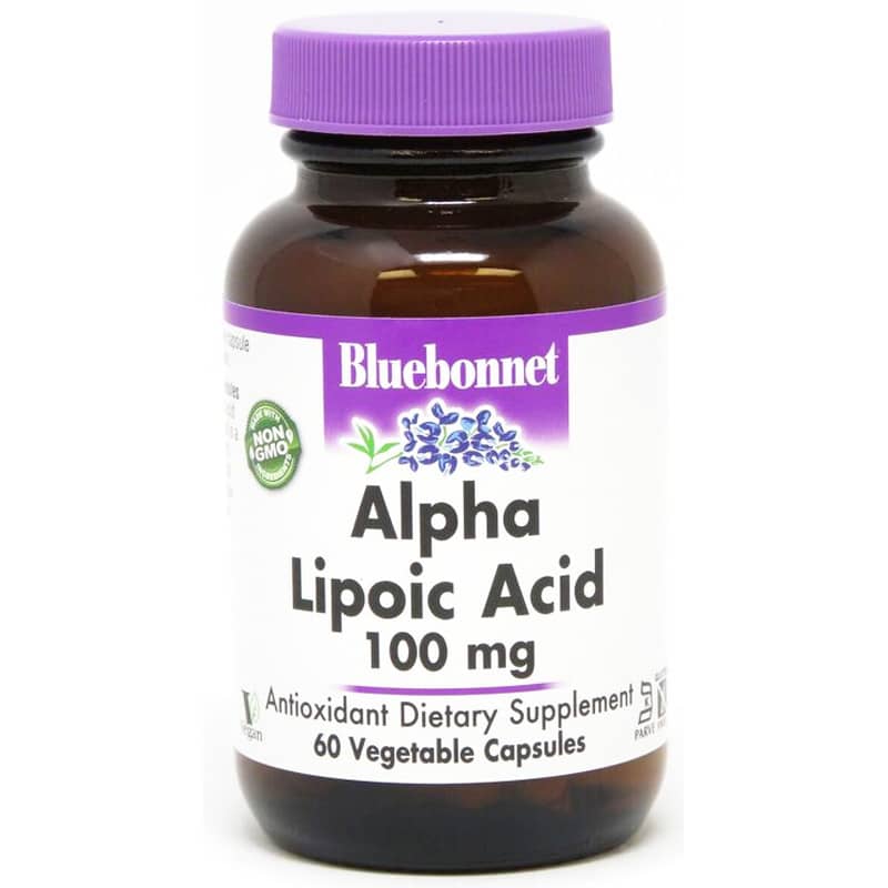 Bluebonnet Alpha Lipoic Acid 100 Mg 60 Veg Capsules