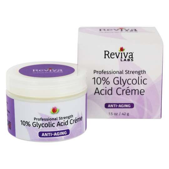 Reviva Labs - Professional Strength 10 Glycolic Acid Anti-Aging Face Creme - 1.5 oz.