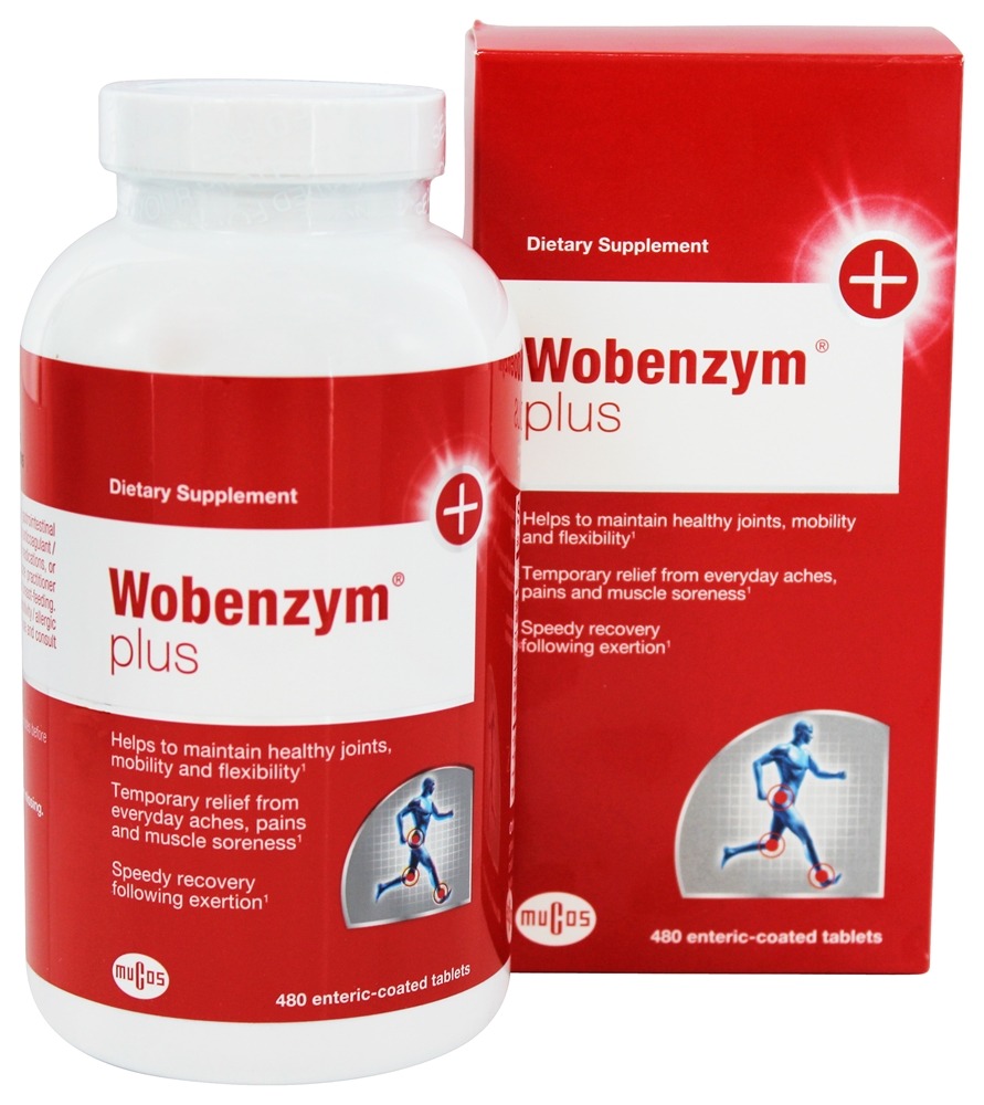 Mucos - Wobenzym Plus - 480 Enteric-Coated Tablets