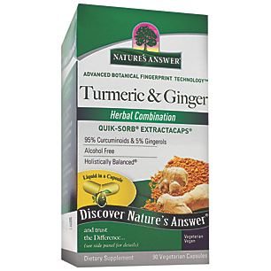 Turmeric & Ginger Herbal Combination - Alcohol Free (90 Vegetarian Capsules)