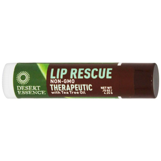 Desert Essence - Lip Rescue Therapeutic with Tea Tree Oil - 0.15 oz.