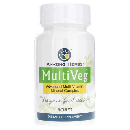 Amazing Herbs MultiVeg Multi-Vitamin Mineral Complex 60 Tablets