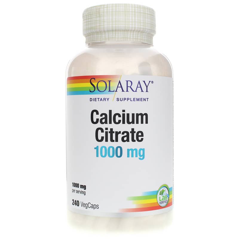Solaray Calcium Citrate 240 Veg Capsules