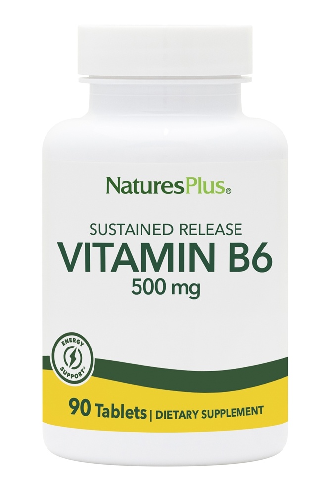 Natures Plus - Vitamin B6 Sustained Release 500 mg. - 90 Tablets