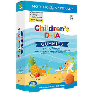 Children's DHA Gummies - 600 MG Omega-3 - Tropical Punch (30 Gummies)