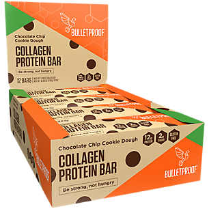 Collagen Protein Bar - Chocolate Chip Cookie Dough (12 Bars)