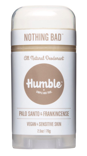 Humble Brands - All Natural Vegan & Sensitive Deodorant Stick Palo Santo & Frankincense - 2.5 oz.