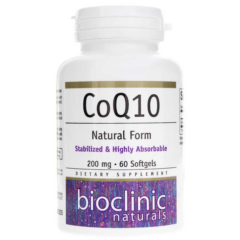 Bioclinic Naturals CoQ10 200 Mg 60 Softgels