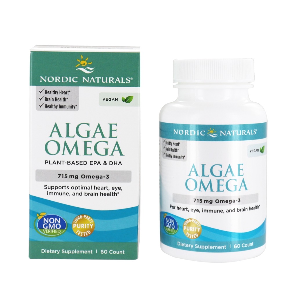 Nordic Naturals - Algae Omega Plant-Based EPA & DHA Omega-3 715 mg. - 60 Softgels