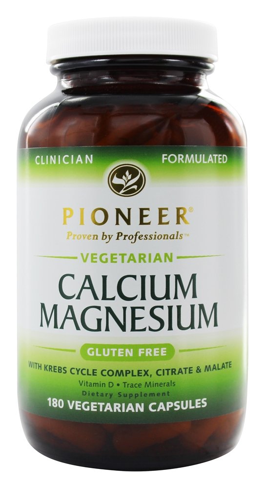 Pioneer - Vegetarian Calcium Magnesium - 180 Vegetarian Capsules
