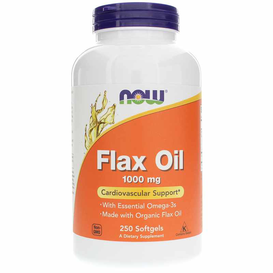NOW Foods Flax Oil 1000 Mg 250 Softgels