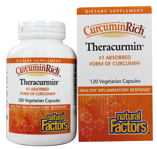 Natural Factors - CurcuminRich Theracurmin 30 mg. - 120 Vegetarian Capsules