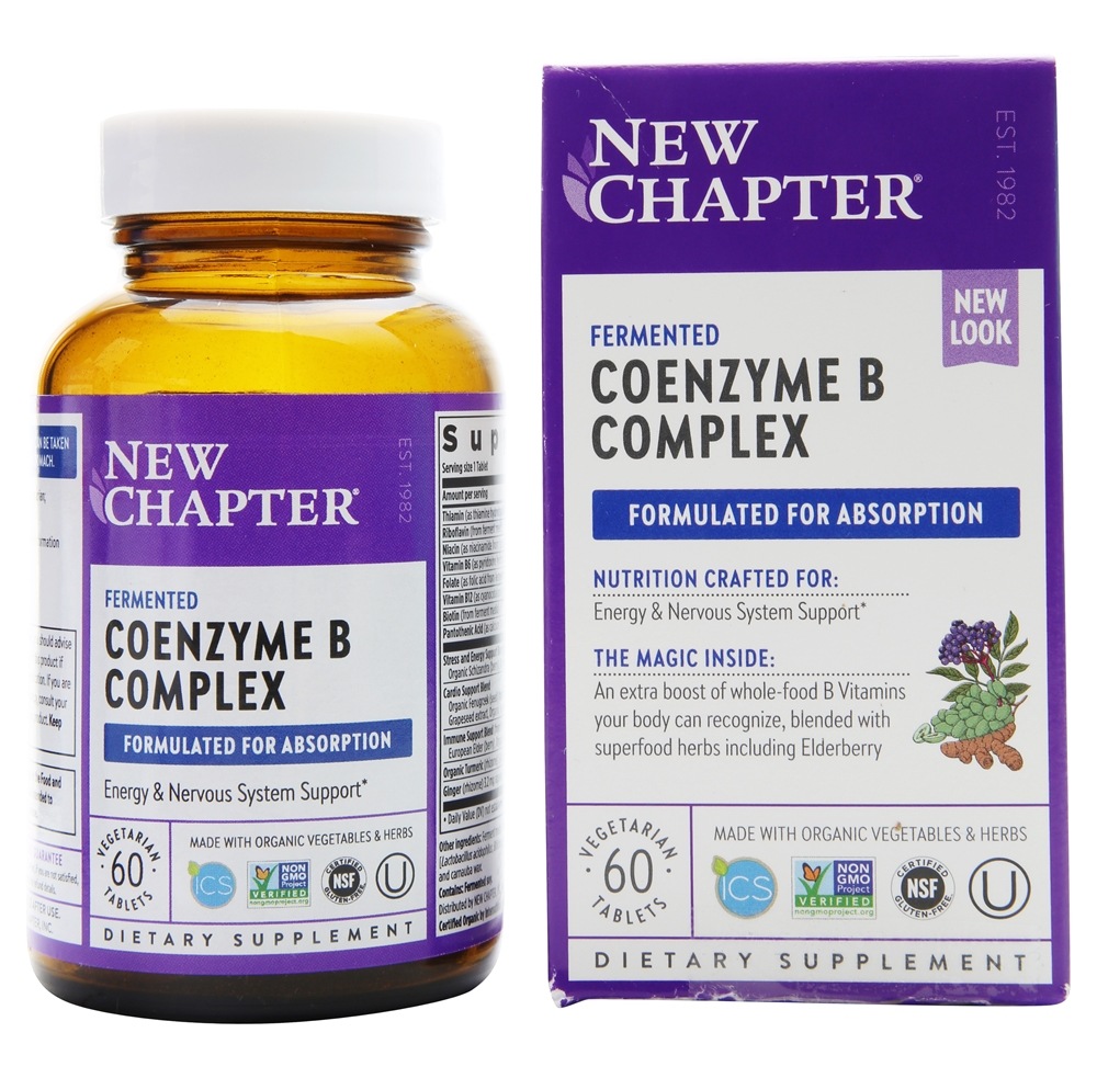 New Chapter - Fermented Coenzyme B Complex - 60 Vegetarian Tablets