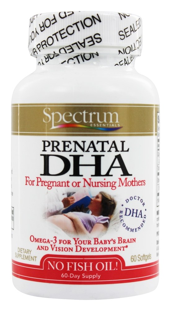 Spectrum Essentials - Prenatal DHA For Pregnant or Nursing Mothers - 60 Softgels