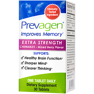 Prevagen Extra Strength for Healthy Brain Function - Mixed Berry Flavor (30 Chewable Tablets)