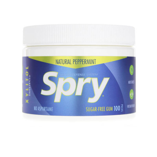 Xlear Spry Xylitol Gum Peppermint 100 Piece Jar 100 Piece(s)