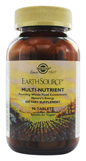 Solgar - Earth Source Multi-Nutrient Providing Whole Food Concentrates - 90 Tablets