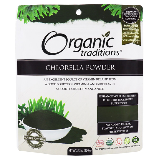 Organic Traditions - Chlorella Powder - 5.3 oz.