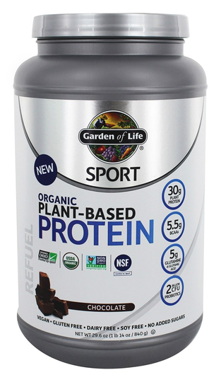 Garden of Life - Sport Organic Plant-Based Protein Chocolate - 29.6 oz.