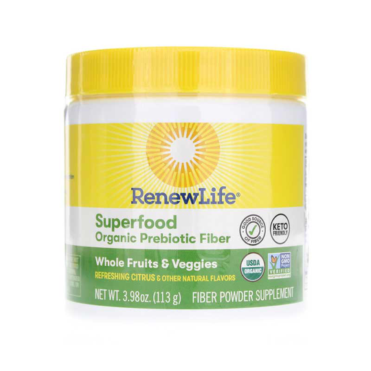 Renew Life Superfood Organic Prebiotic Fiber 3.98 Oz