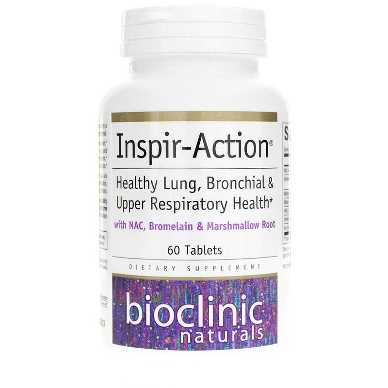 Bioclinic Naturals Inspir-Action Lung, Bronchial & Upper Respiratory Health 60 Tablets