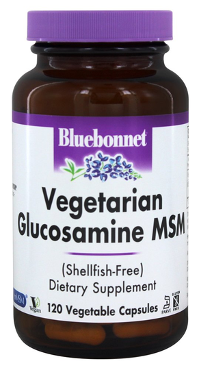 Bluebonnet Nutrition - Vegetarian Glucosamine MSM - 120 Vegetable Capsule(s)