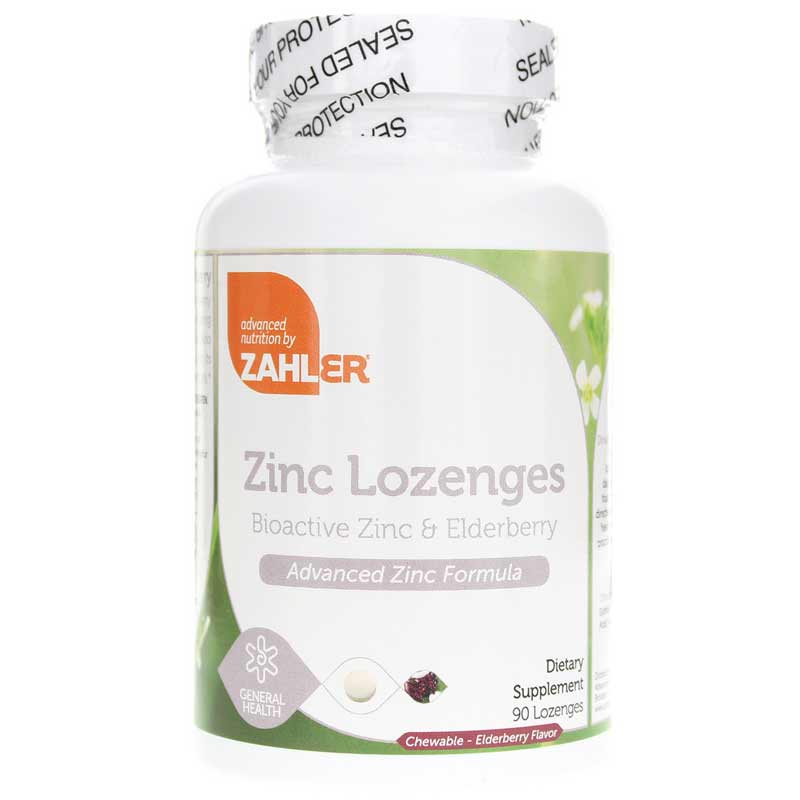 Zahler Zinc & Elderberry Lozenges 90 Lozenges