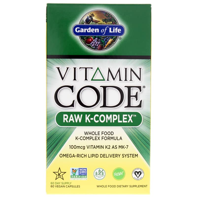 Garden of Life Vitamin Code Raw K-Complex 60 Veg Capsules