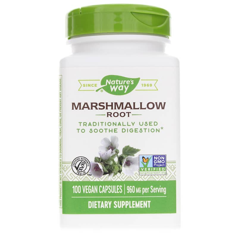 Natures Way Marshmallow Root 100 Veg Capsules