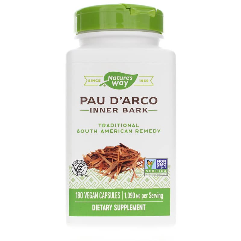 Natures Way Pau d'Arco Inner Bark 180 Veg Capsules
